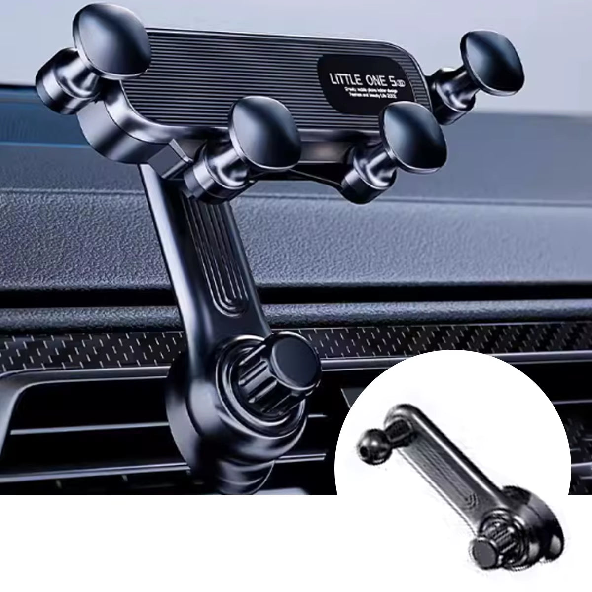 New Universal Mobile Phone Car Holder with Inverted Hook Type Air Outlet Bracket for Automobiles Gravity Navigation Support Bra